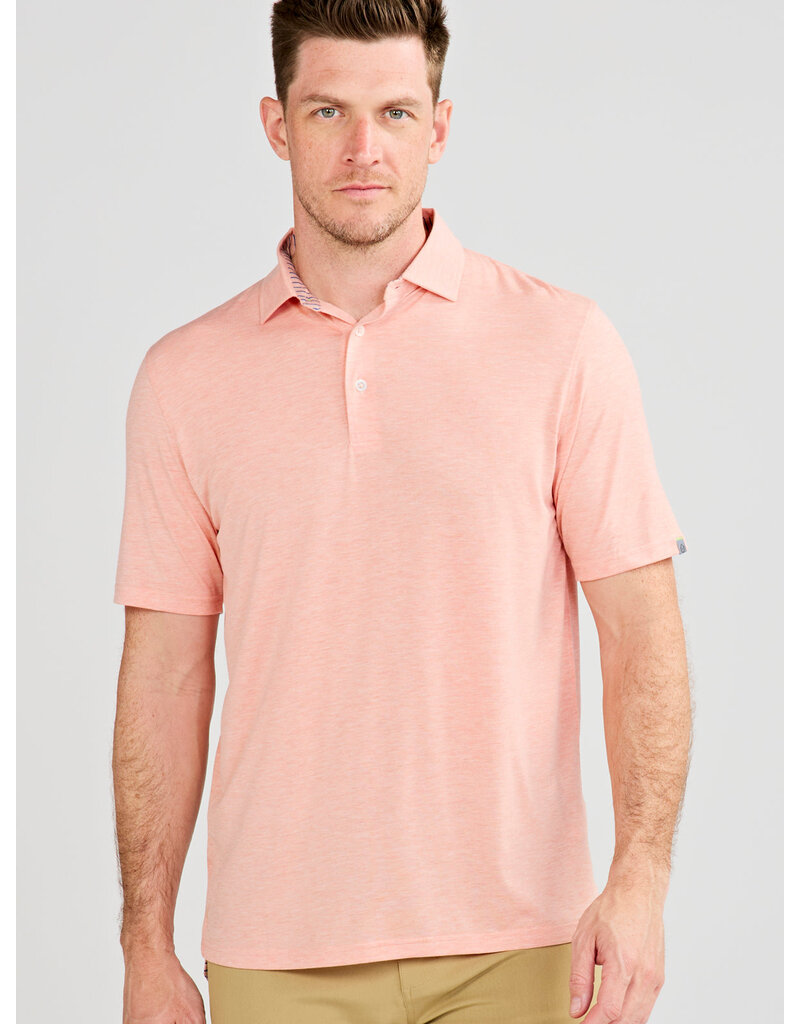 Tasc Cloud Lightweight Polo  Shirt - Lotus Heather