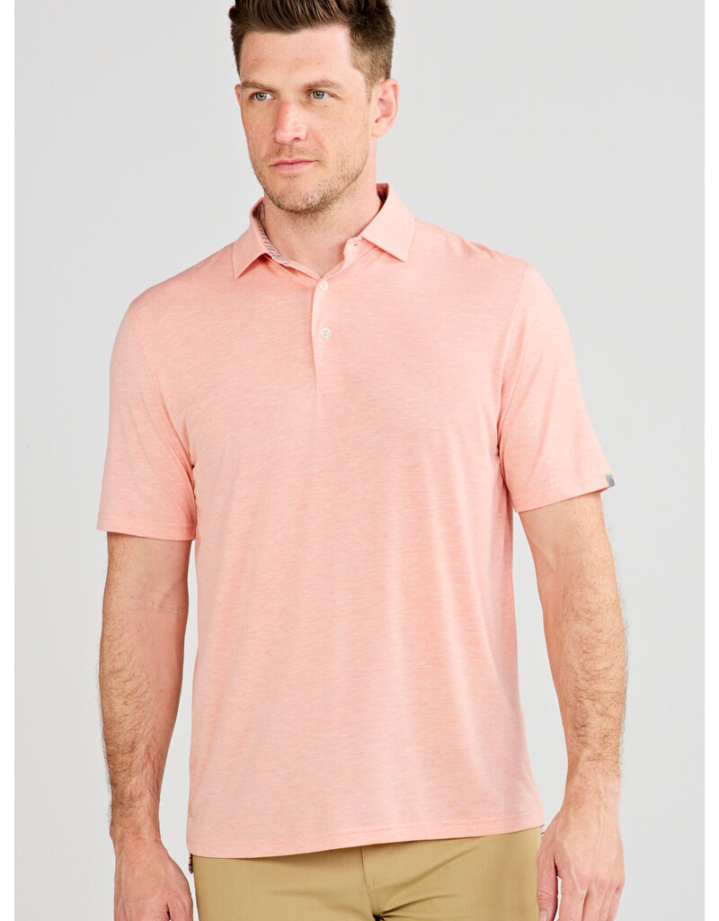 Tasc Men's Cloud Lightweight Polo  Shirt - Lotus Heather