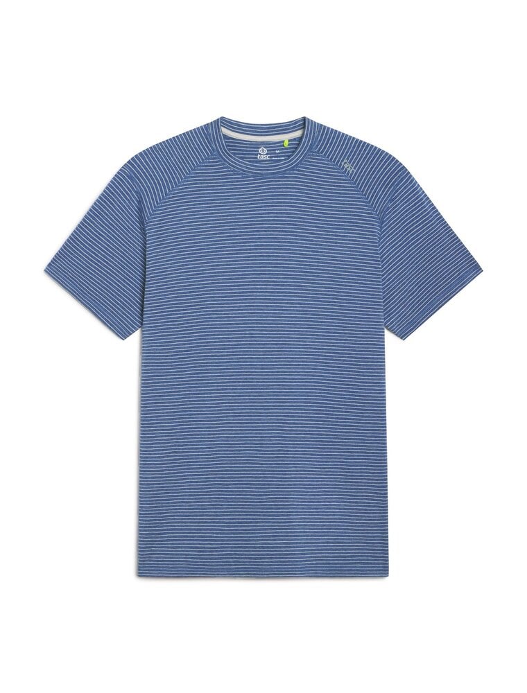Tasc Carrollton Fitness T-Shirt - Mini Stripe - Dusk Heather/Silver