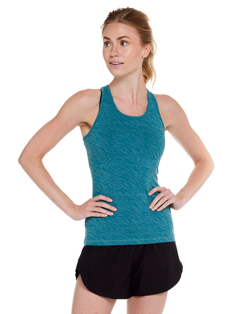 Tasc Recess Racer Back Tank Mountain Green Ripple