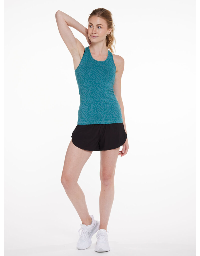 Tasc Recess Racer Back Tank Mountain Green Ripple