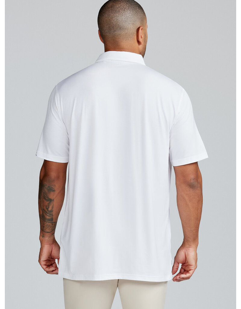 Tasc Cloud Lightweight Polo  Shirt - White