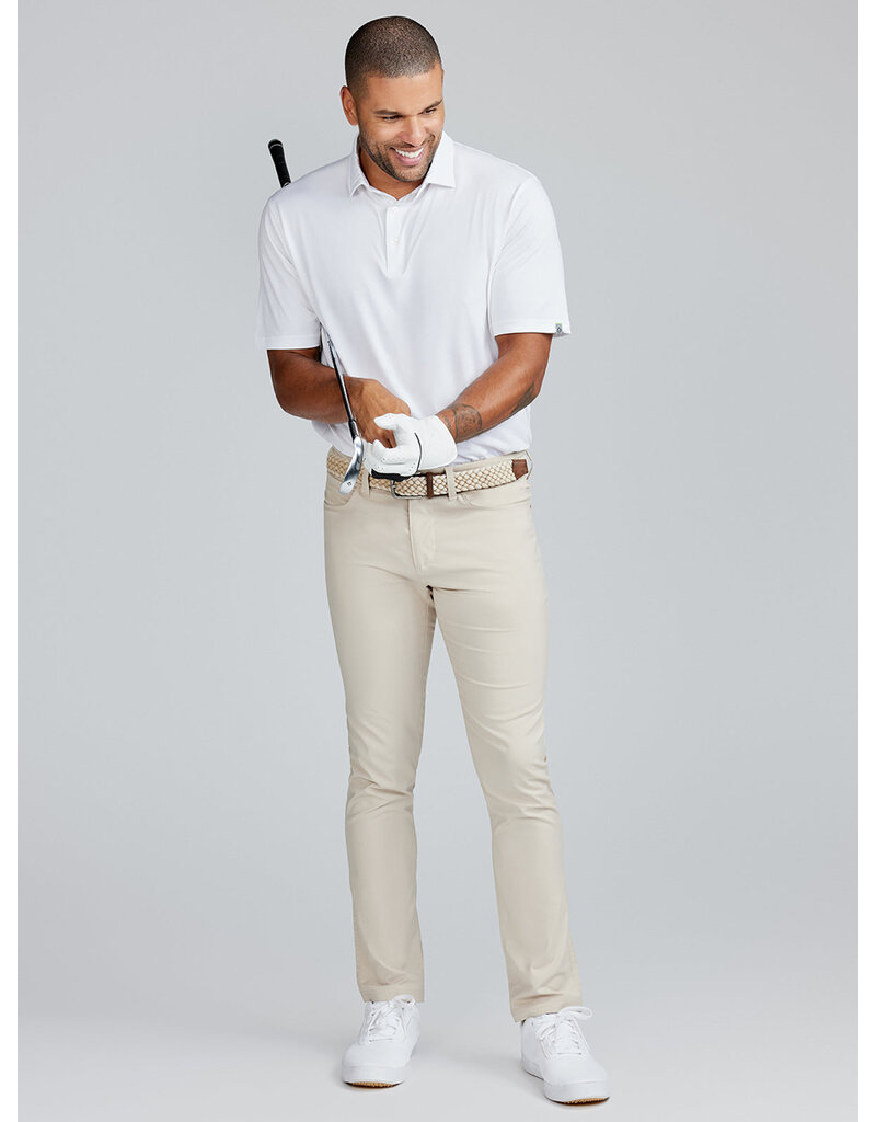Tasc Cloud Lightweight Polo  Shirt - White