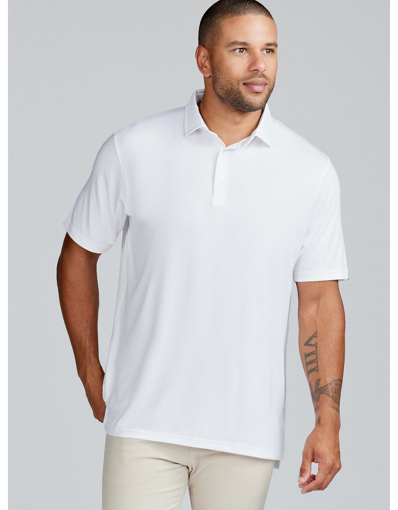 Tasc Cloud Lightweight Polo  Shirt - White