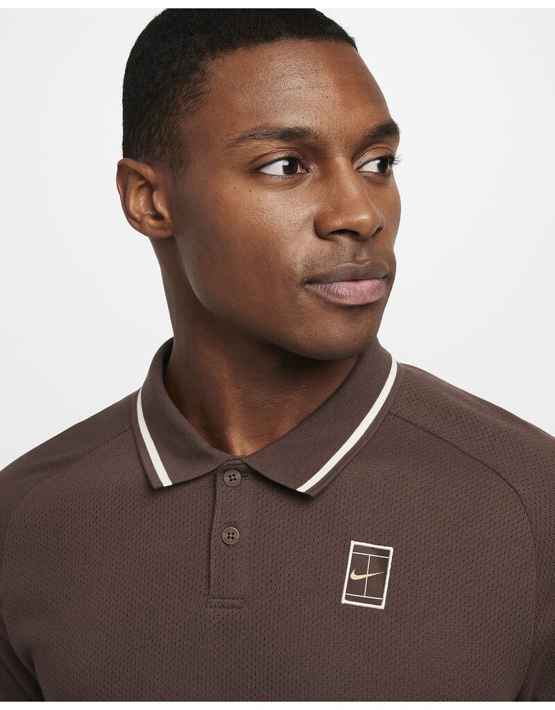 Nike Nike Court Heritage Men's Polo T-Shirt Baroque Brown