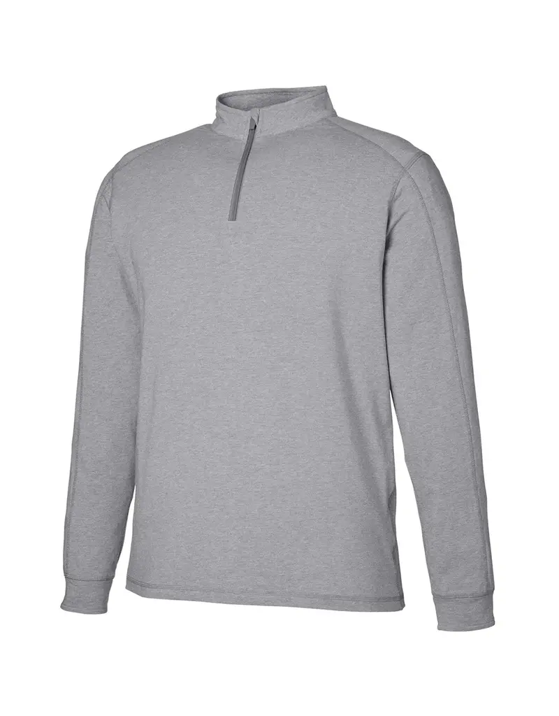 Tasc Carrollton 1/4  Quarter Zip Marble Heather/Shark Gray