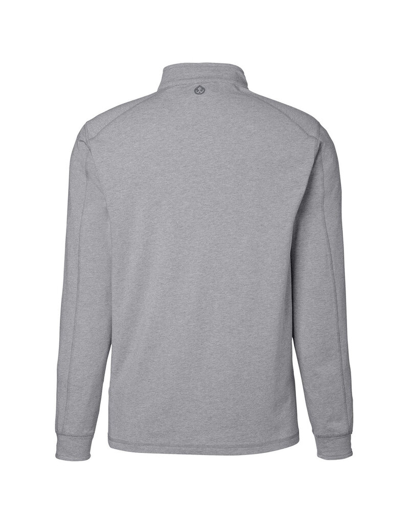 Tasc Carrollton 1/4  Quarter Zip Marble Heather/Shark Gray