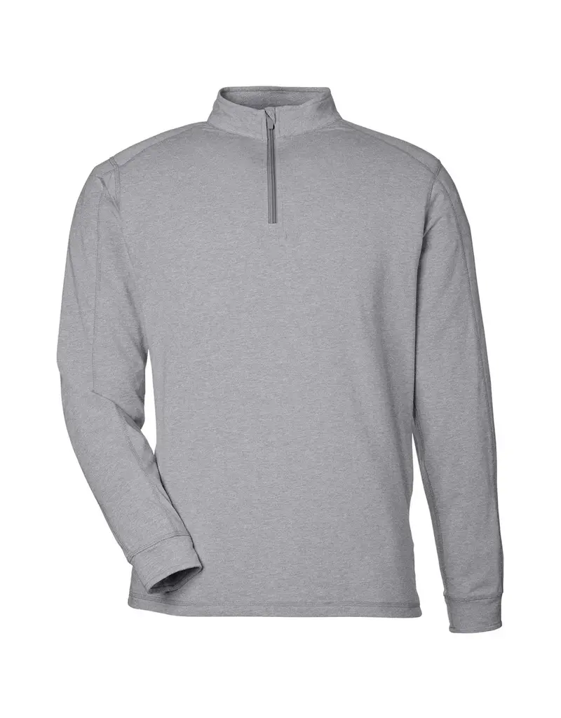 Tasc Carrollton 1/4  Quarter Zip Marble Heather/Shark Gray