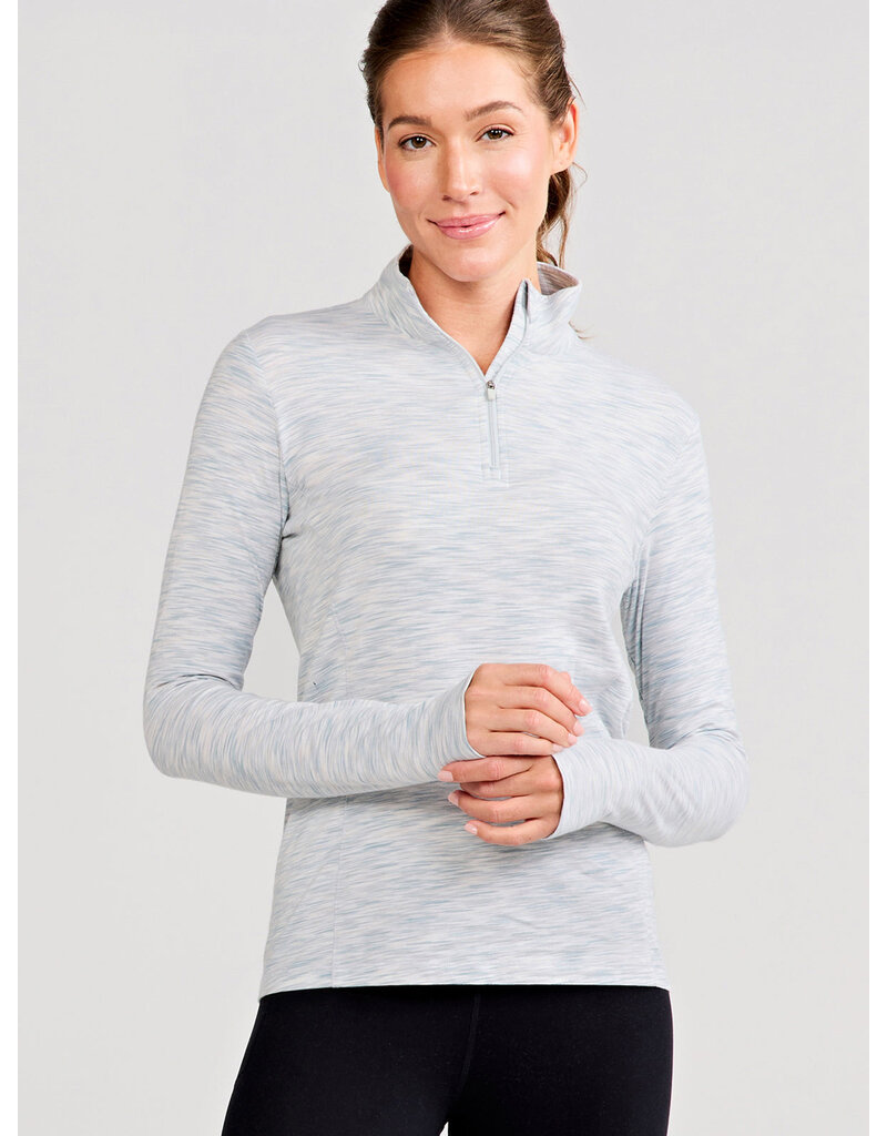 Tasc Recess Quarter Zip Horizon Space Dye