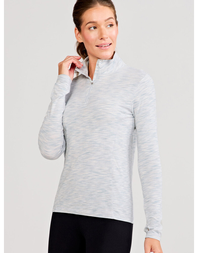 Tasc Recess Quarter Zip Horizon Space Dye
