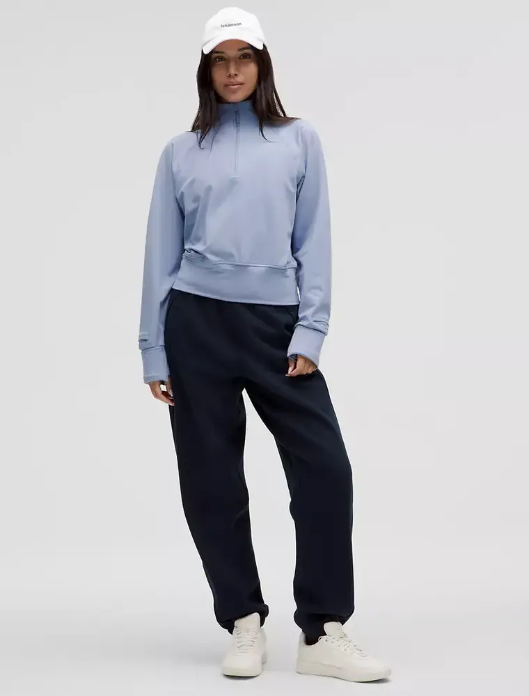 Lululemon It's Rulu Fleece Half Zip  Blue Willow