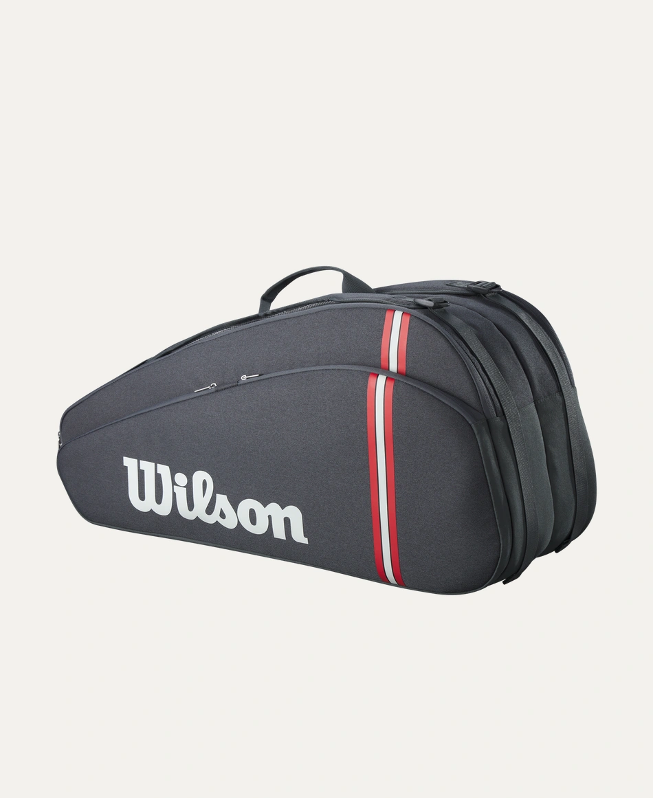 TOUR 6PK RACKET BAG 2025 BLACK - Tennis Topia