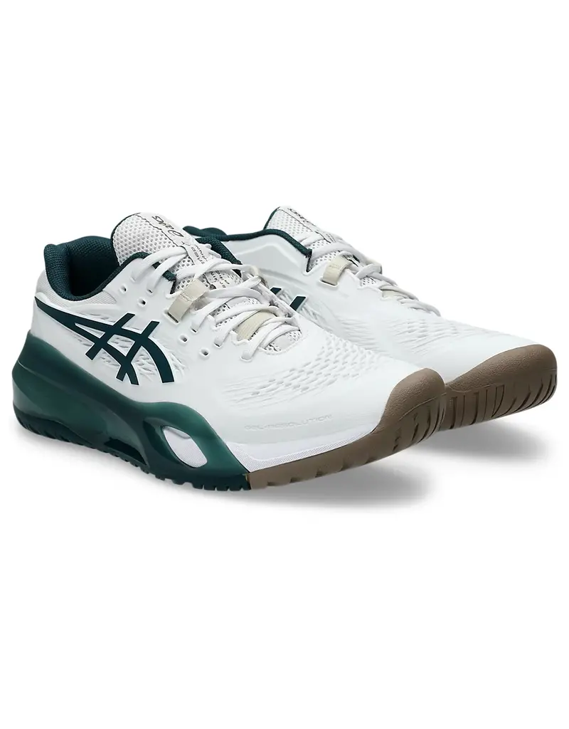 Asics GEL-RESOLUTION X WHITE/SAXON GREEN