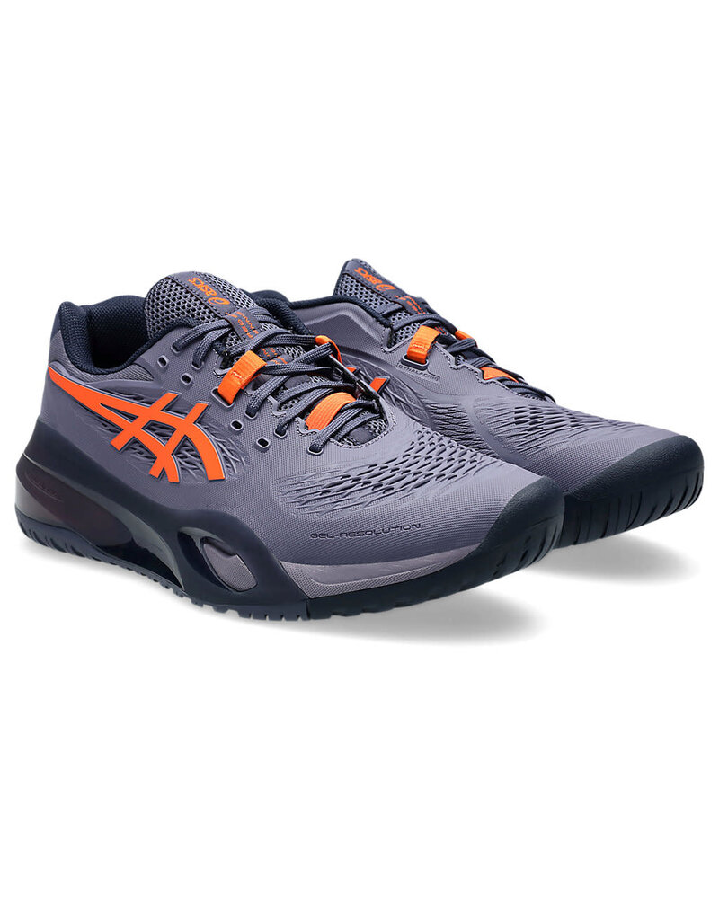 Asics MEN'S GEL-RESOLUTION X GREYISH PURPLE/NOVA ORANGE