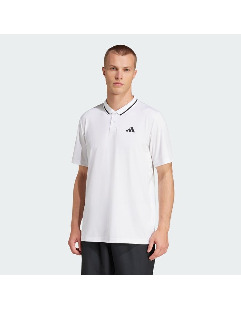 Adidas Men's Club Tennis Climacool Piqué Polo Shirt White