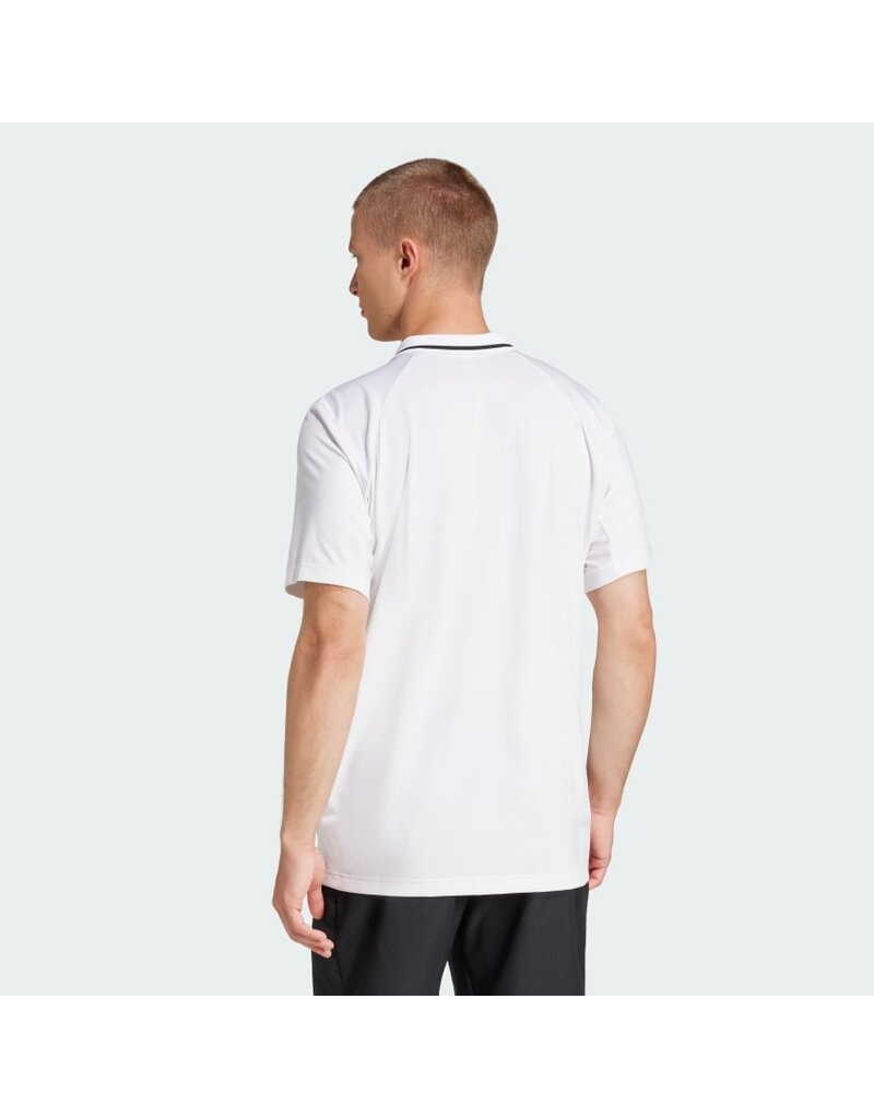 Adidas Men's Club Tennis Climacool Piqué Polo Shirt White