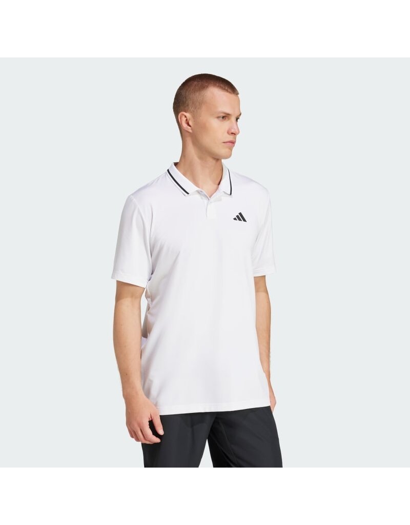Adidas Men's Club Tennis Climacool Piqué Polo Shirt White