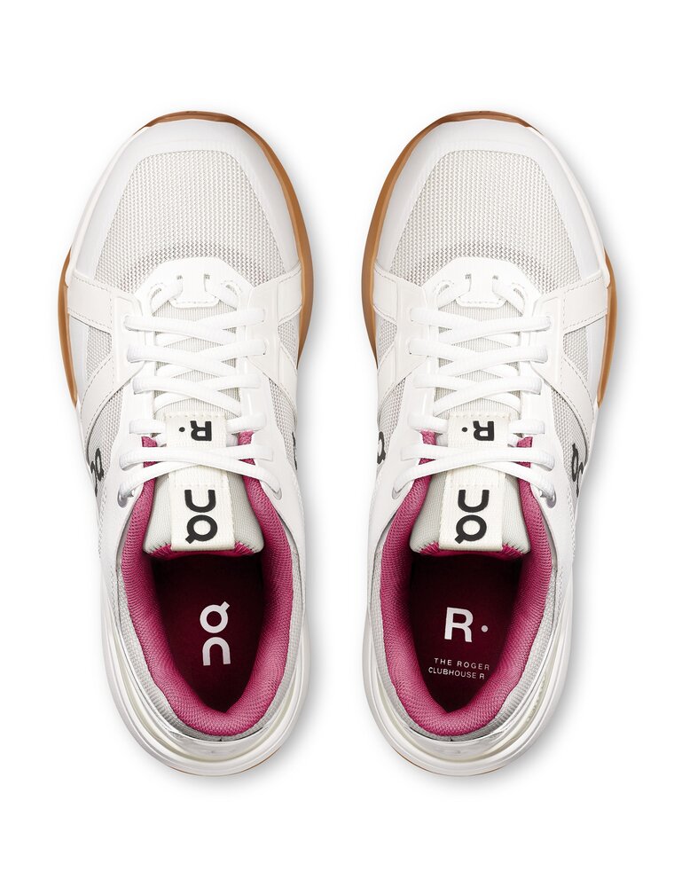 ON Women's OnCloud The Roger Clubhouse Pro Ivory/Grenadine