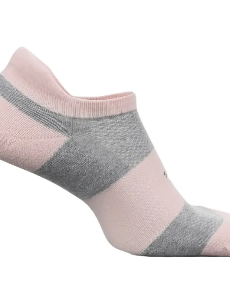 Feetures Max Cushion No Show Tab Socks Pink Blanket
