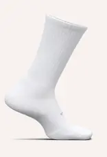 Feetures Max Cushion Crew Sock - White