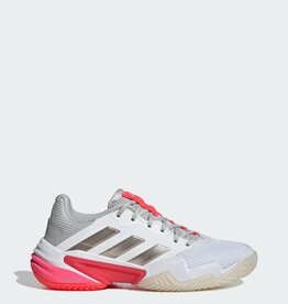 Adidas Courtjam Control 3 Women's - Cloud White / Champagne Met. / Lucid Red