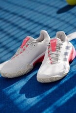 Adidas Courtjam Control 3 Women's - Cloud White / Champagne Met. / Lucid Red