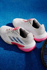 Adidas Courtjam Control 3 Women's - Cloud White / Champagne Met. / Lucid Red