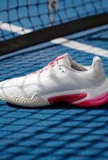 Adidas Courtjam Control 3 Women's - Cloud White / Champagne Met. / Lucid Red