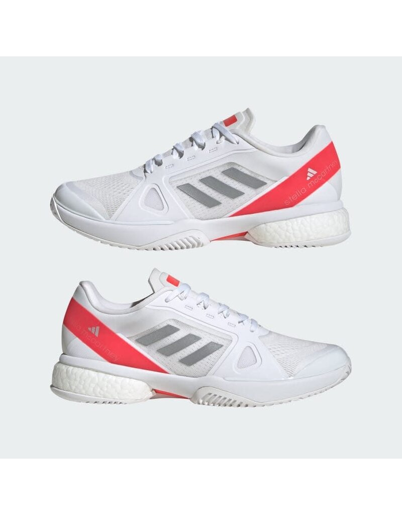 Adidas Stella Court Women's - Cloud White / Silver Metallic / Lucid Red