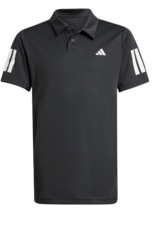 Adidas Boys Club 3-Stripe Polo - Black