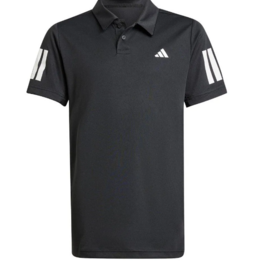 Adidas Boys Club 3-Stripe Polo - Black