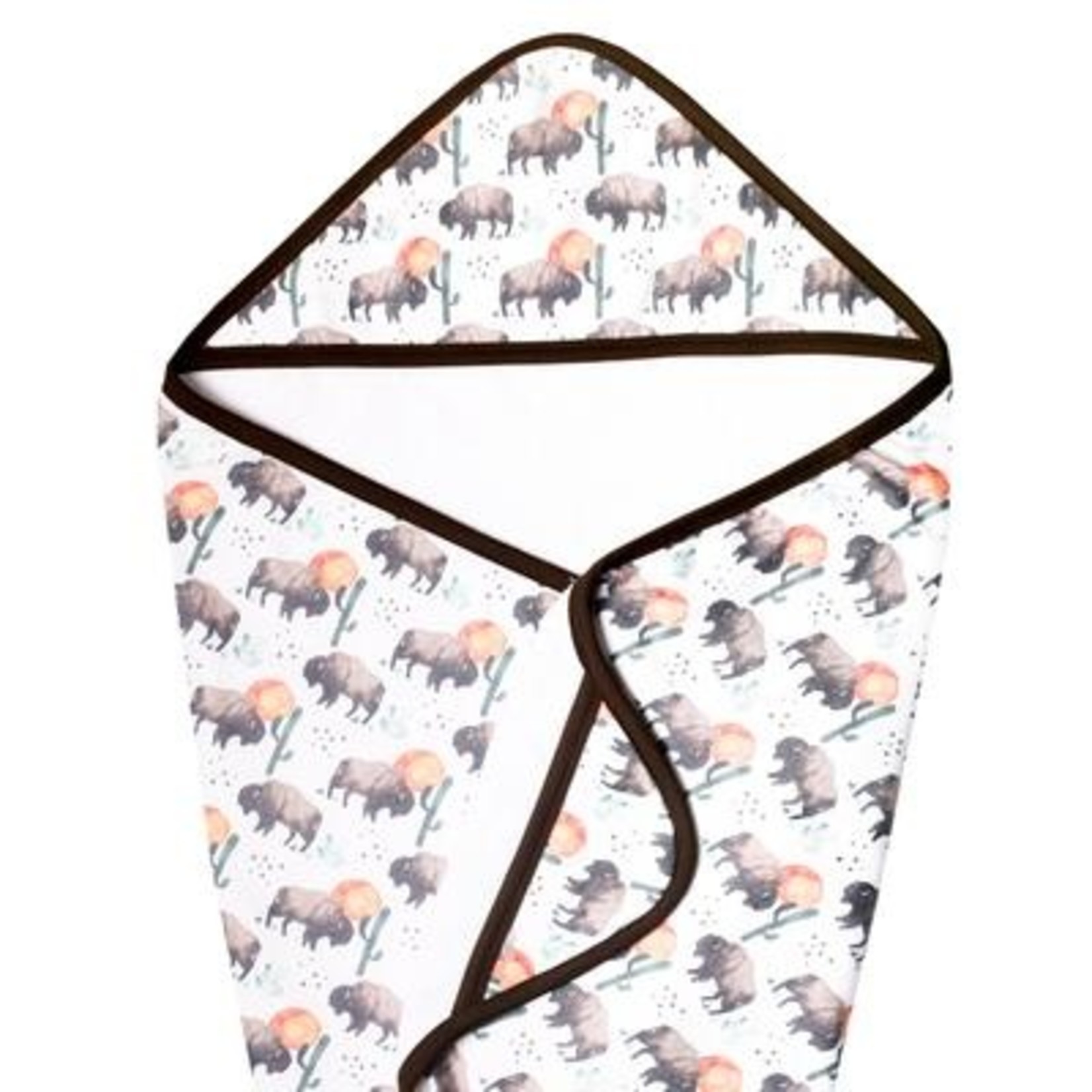 Copper Pearl Premium Baby Knit Hooded Towel - Bison