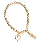 Cherished Moments Aria - M 1-5y Bracelet 14K Gold Plated with Heart