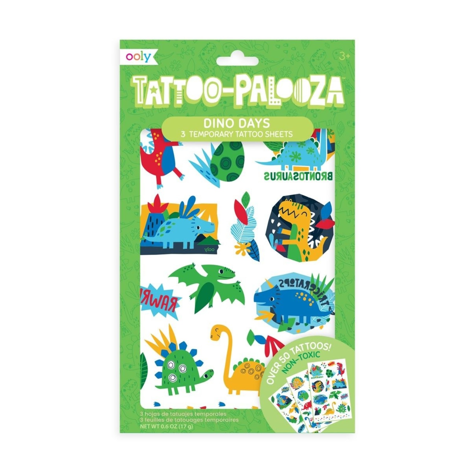 Ooly Tattoo Palooza Temporary Tattoo: Dino Days
