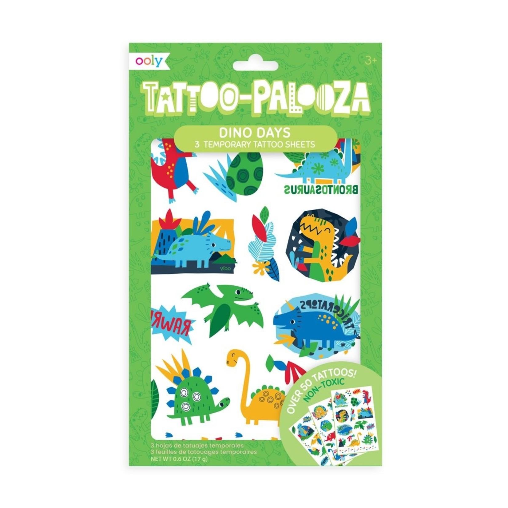 Ooly Tattoo Palooza Temporary Tattoos: Dino Days