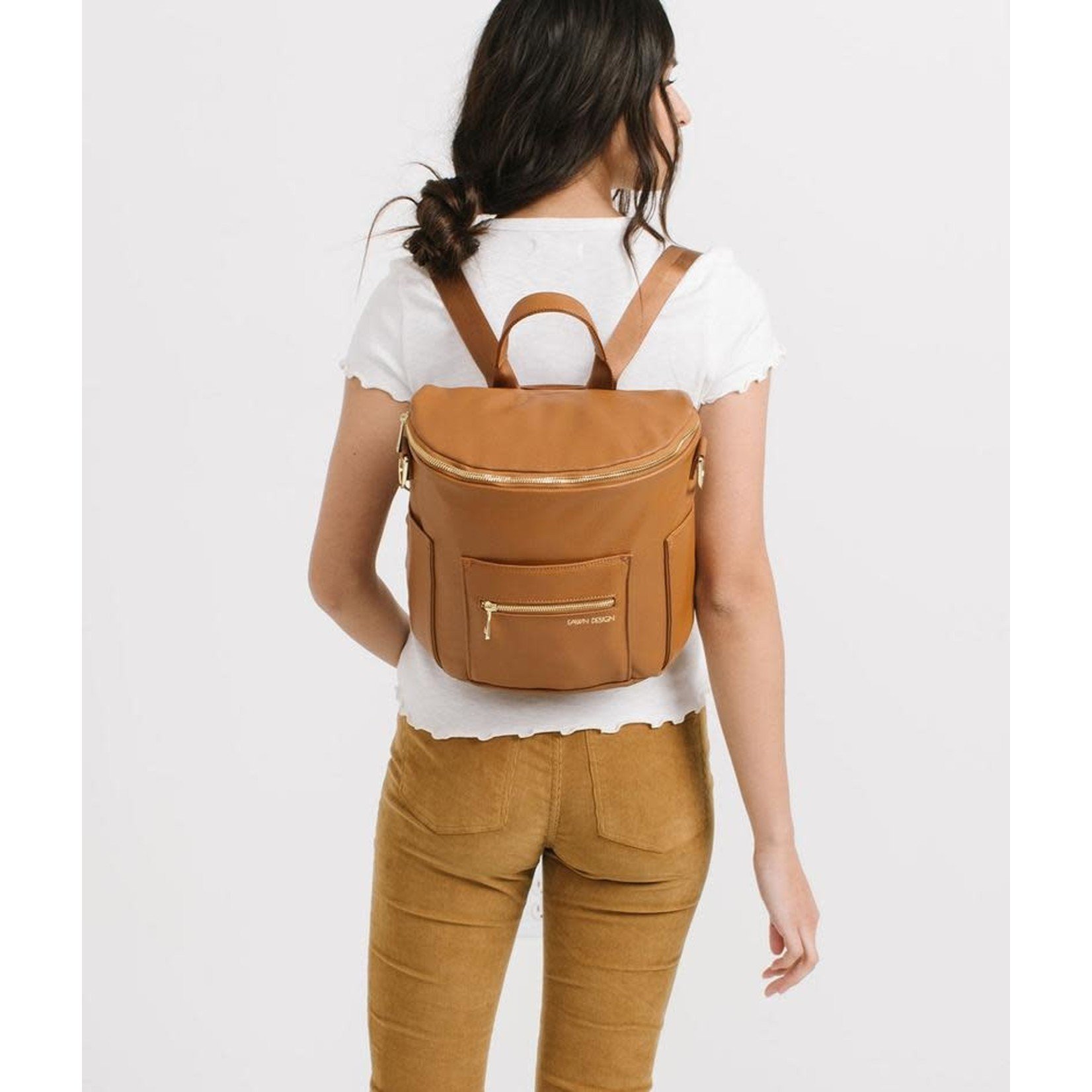 Fawn Design The Mini Diaper Backpack in Brown