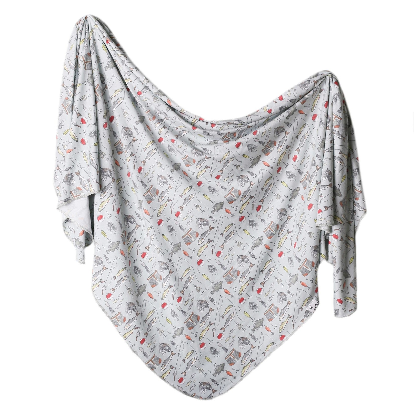 Copper Pearl Knit Swaddle Blanket - Trout