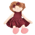 Tikiri Toys Lola - Brown Hair with Maroon Dress Doll