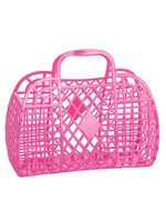 Sun Jellies Retro Basket - Large Berry Pink