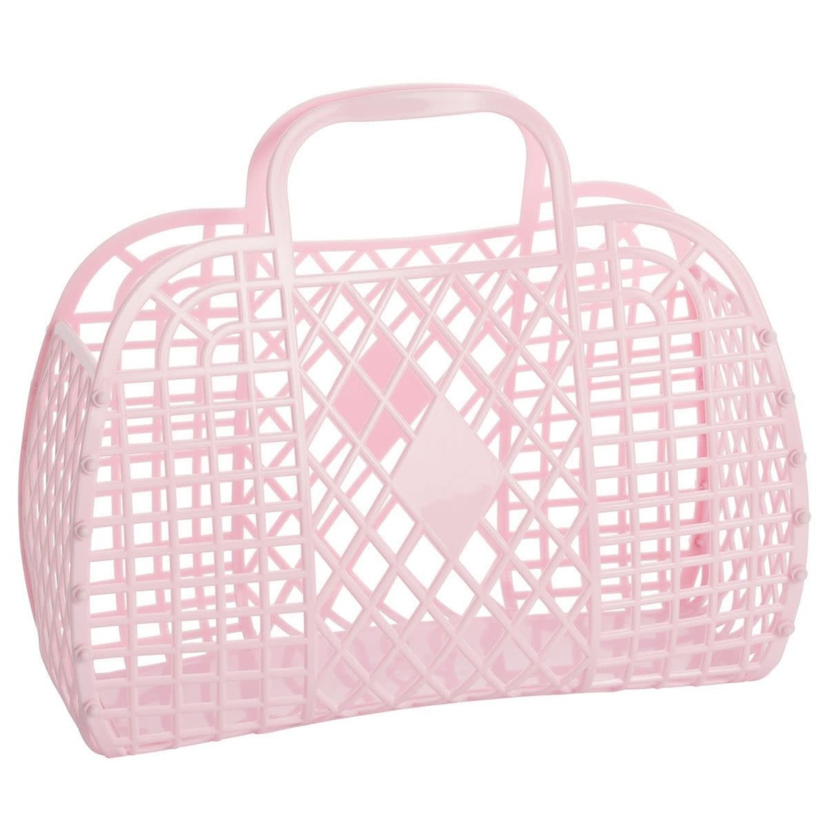 Sun Jellies Retro Basket - Large Pink