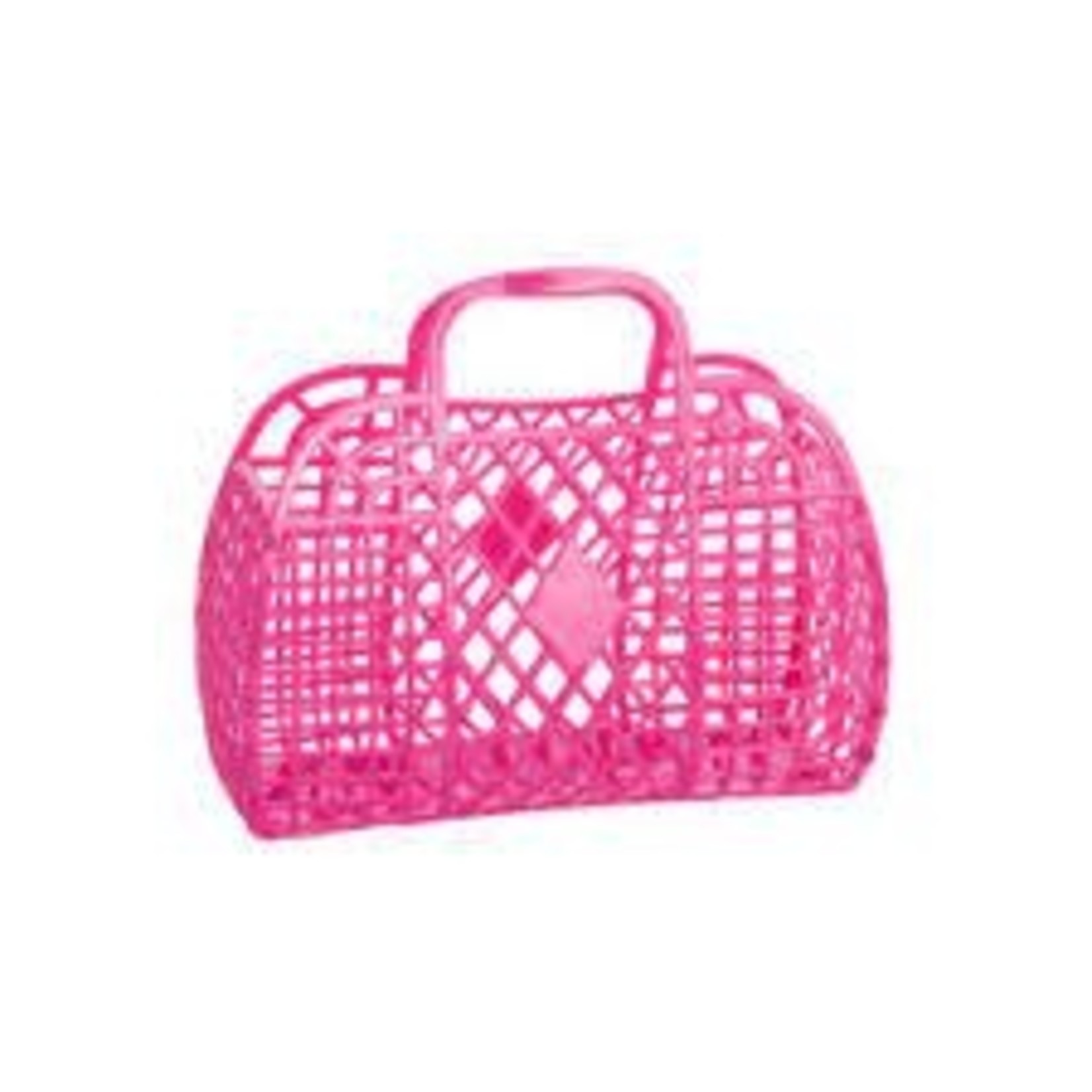 Sun Jellies Retro Basket - Mini Me Neon Pink