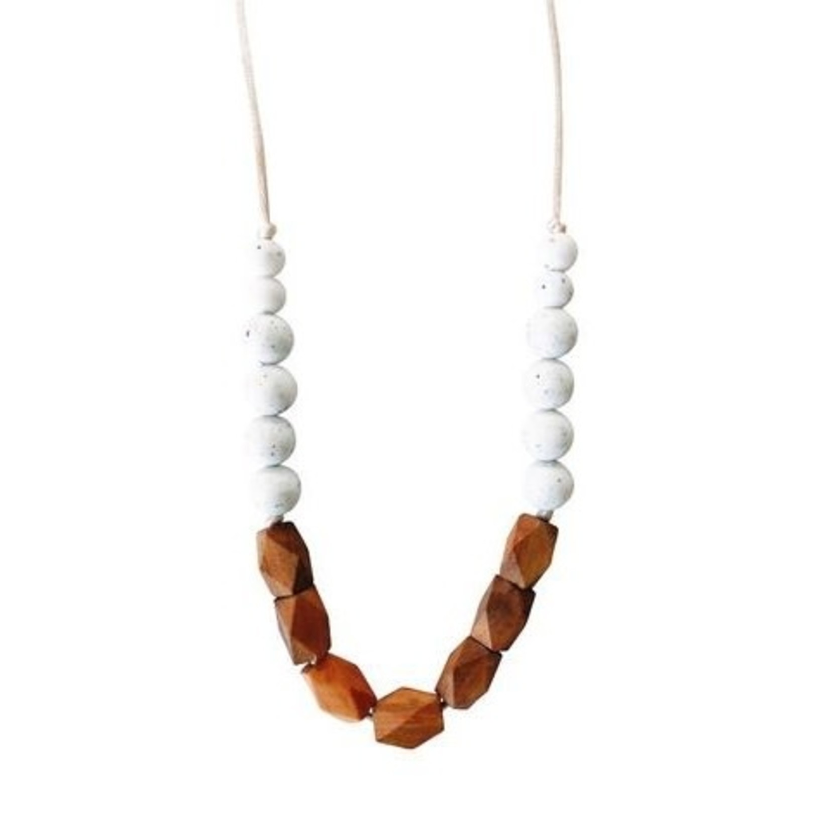 Chewable Charm Teething Necklace - The Harrison Moonstone