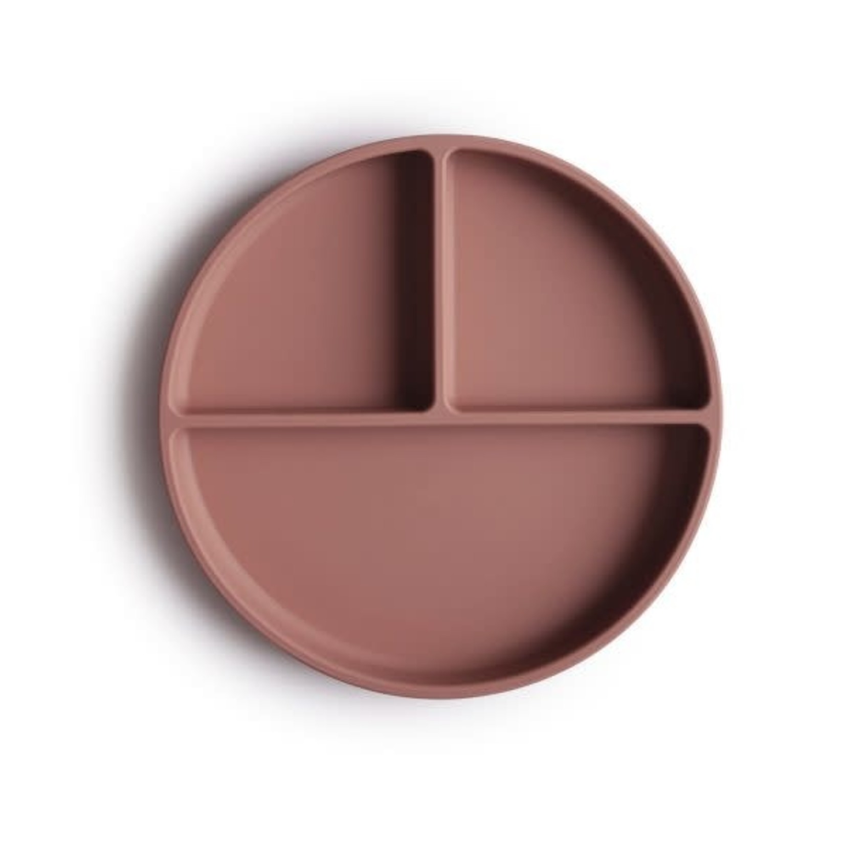 Mushie & Co Silicone Suction Plate, Cloudy Mauve
