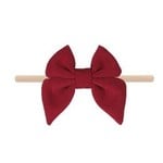 Emerson and Friends Merlot Cotton Bow Baby Headband
