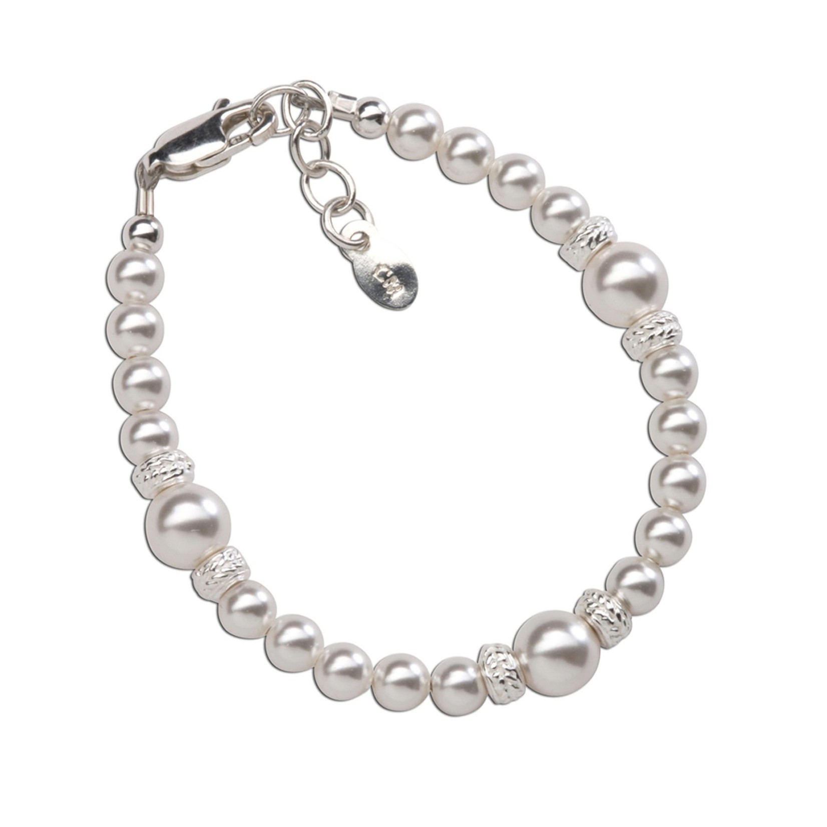 Cherished Moments Sophia - SM (0-12m) Bracelet Sterling Silver Pearl Bracelet