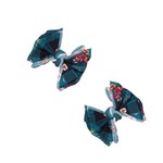 Baby Bling Bows 2PK PRINTED BABY FAB CLIPS: floral plaid