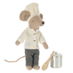 Maileg Chef Mouse w. Soup Pot and Spoon
