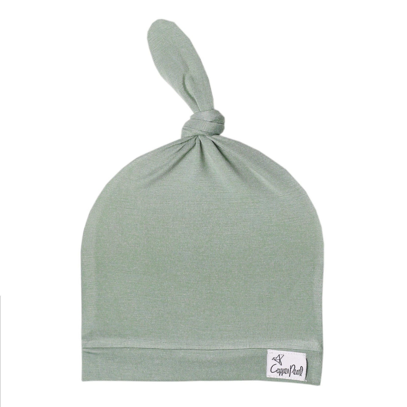 Copper Pearl Top Knot Hat 0-4M - Briar