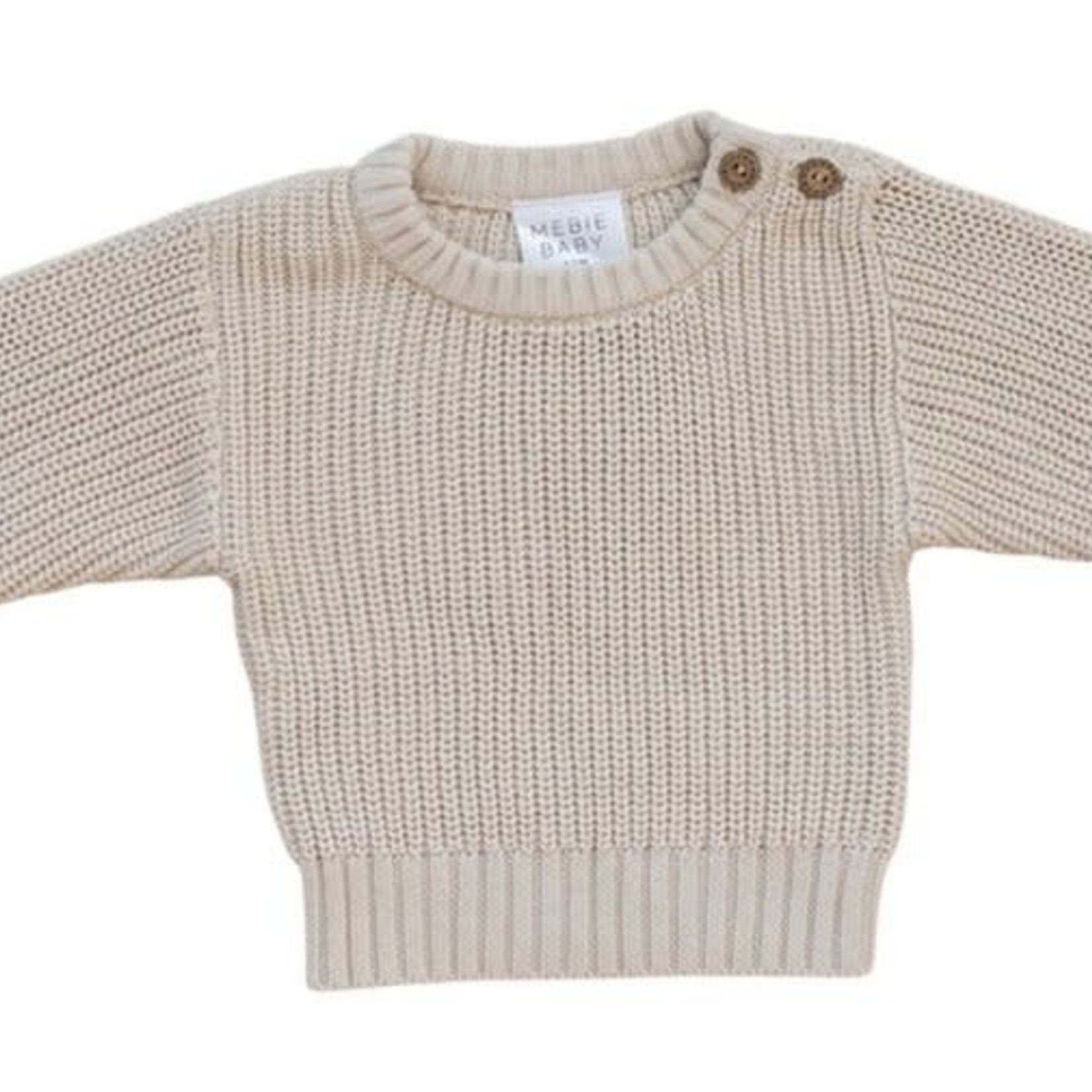 Mebie Baby Knit Sweater - Cream