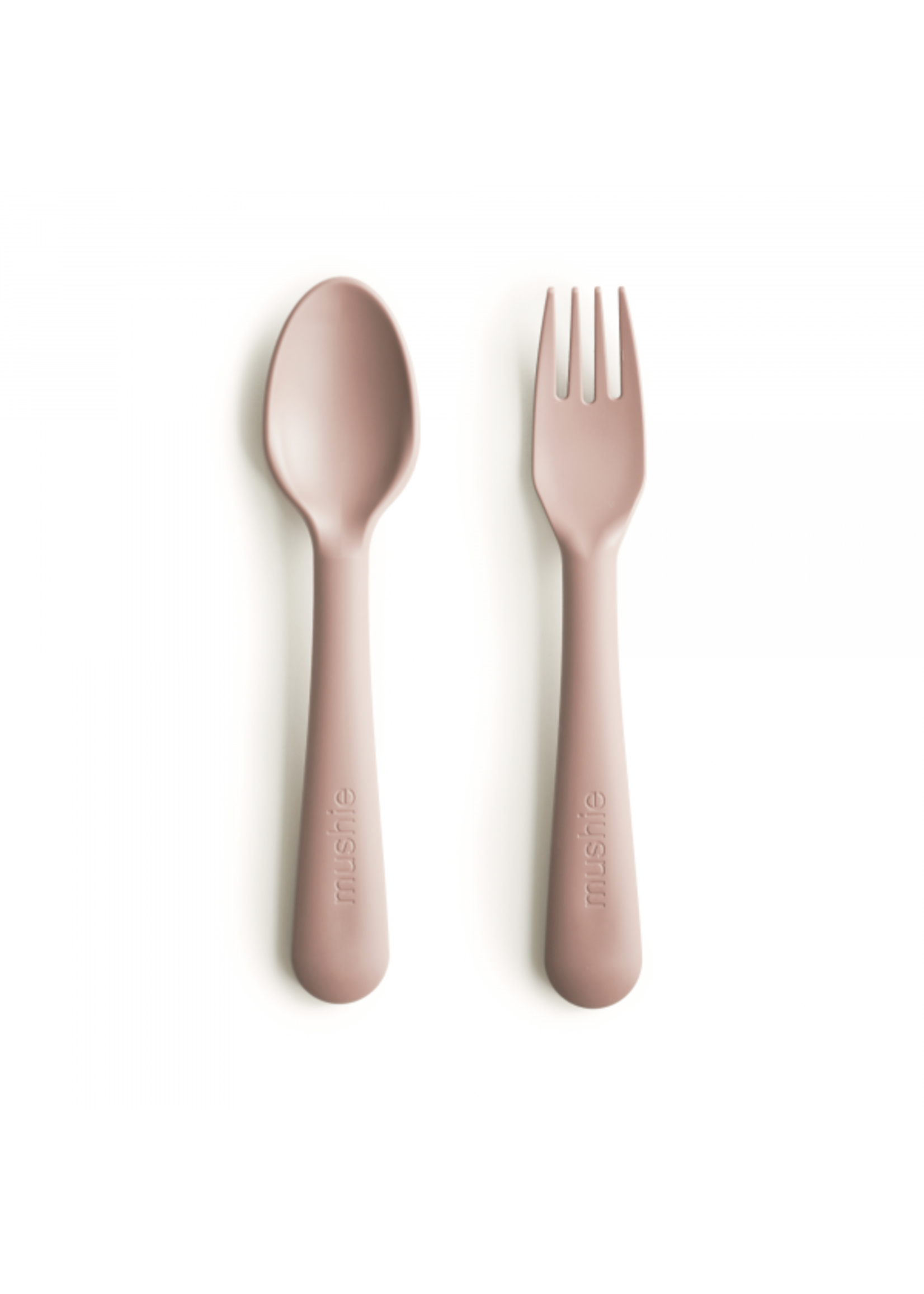 Mushie & Co Fork and Spoon Set - Blush